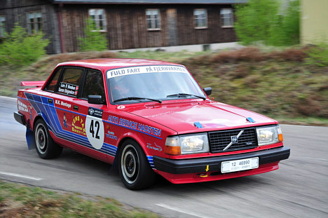 Kun otte sekunder manglede Søren Bøgeskov i at være hurtigste historiske kører i sin Volvo 240 turbo.